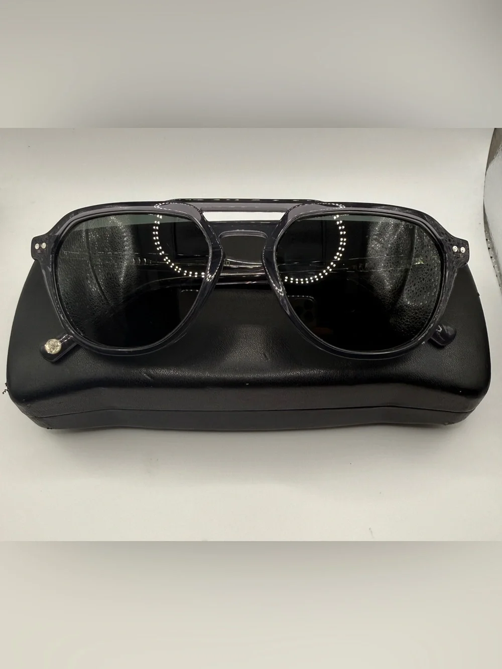 Ted Baker London Aviator Full Rim Polarized Sunglasses Gray